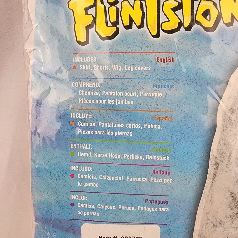 The Flintstones Pebbles Flintstones Child Costume Size Large 12/14 USA Halloween